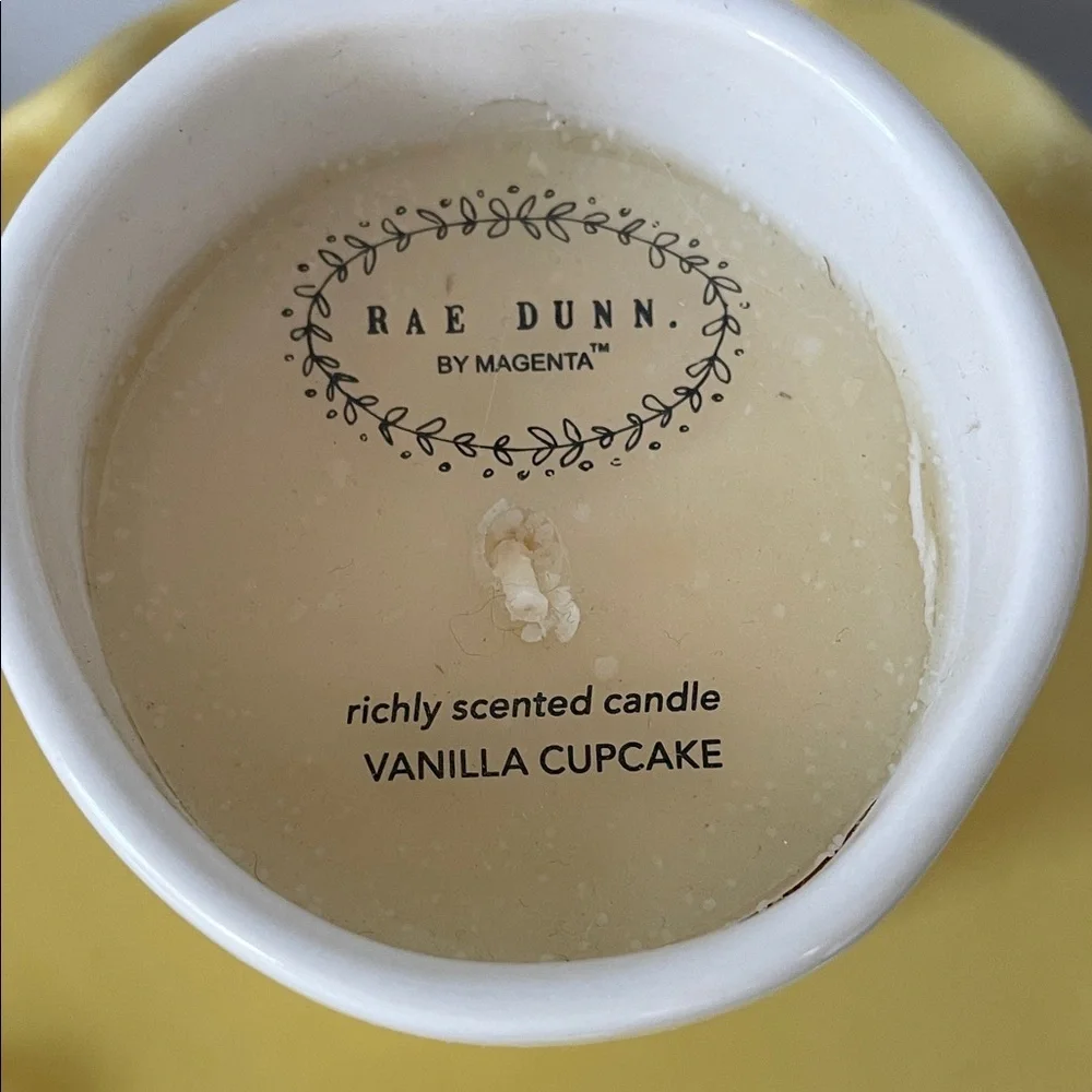 Rae Dunn White Vanilla Cupcake Candle